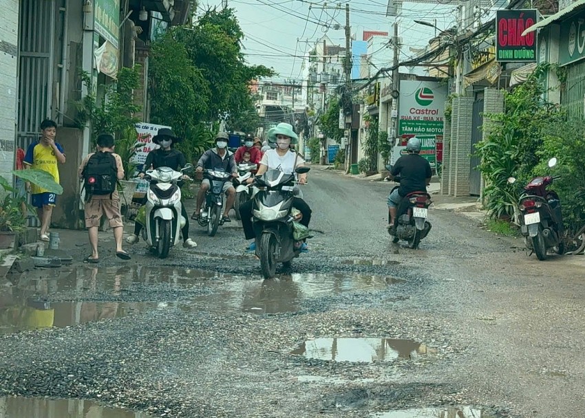 Người dân Đồng Nai bất an khi lưu thông trên tuyến đường Lê Ngô Cát