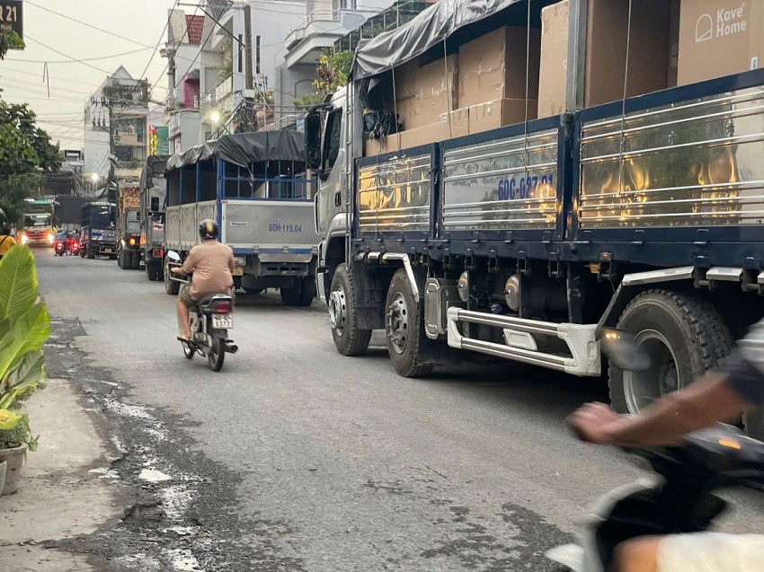 Người dân Đồng Nai bất an khi lưu thông trên tuyến đường Lê Ngô Cát