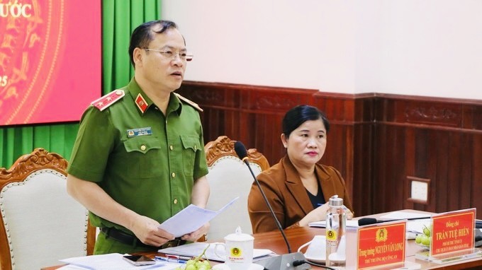 Thứ trưởng Bộ Công an Nguyễn Văn Long làm việc với tỉnh Bình Phước