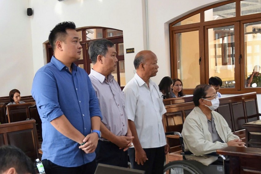 Các bị cáo tại tòa