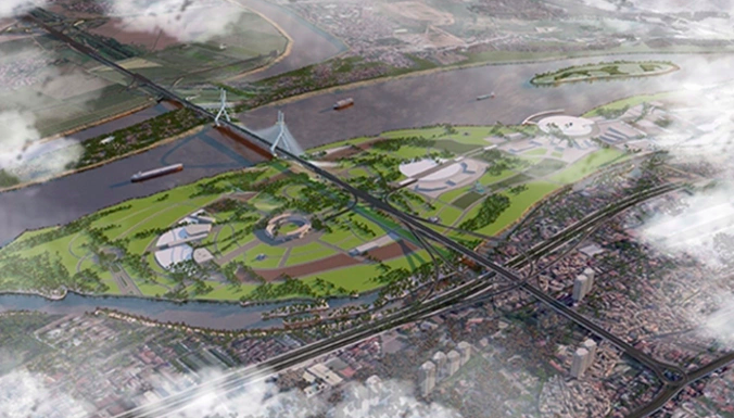 Phối cảnh cầu Tứ Liên. Nguồn:Sở Quy hoạch Kiến trúc Phối cảnh cầu Tứ Liên. Nguồn:Sở Quy hoạch Kiến trúc