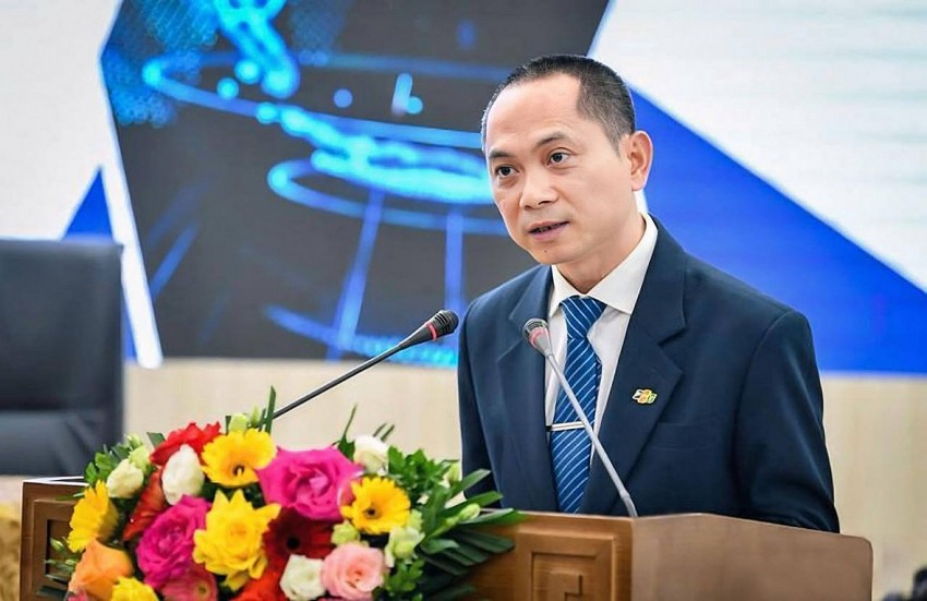 Ông Hoàng Trung Kiên, Tổng Giám đốc FPT Retail phát biểu. Ông Hoàng Trung Kiên, Tổng Giám đốc FPT Retail phát biểu.