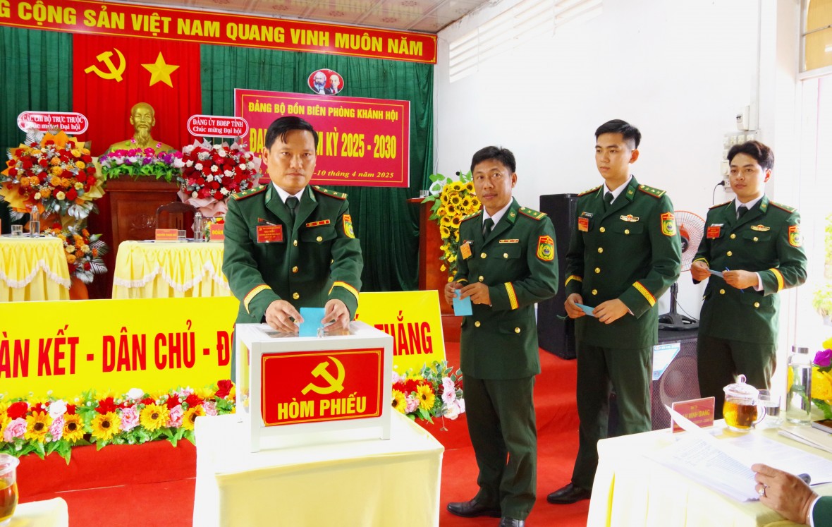 Đảng bộ Đồn Biên phòng Khánh Hội đạt nhiều kết quả trong nhiệm kỳ