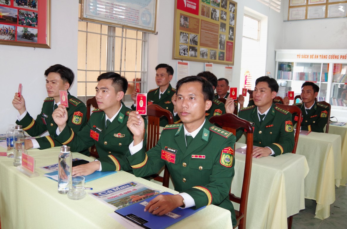 Đảng bộ Đồn Biên phòng Khánh Hội đạt nhiều kết quả trong nhiệm kỳ