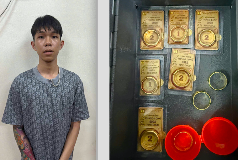 Bắt giữ đối tượng cướp tiệm vàng tại quận Hoàng Mai