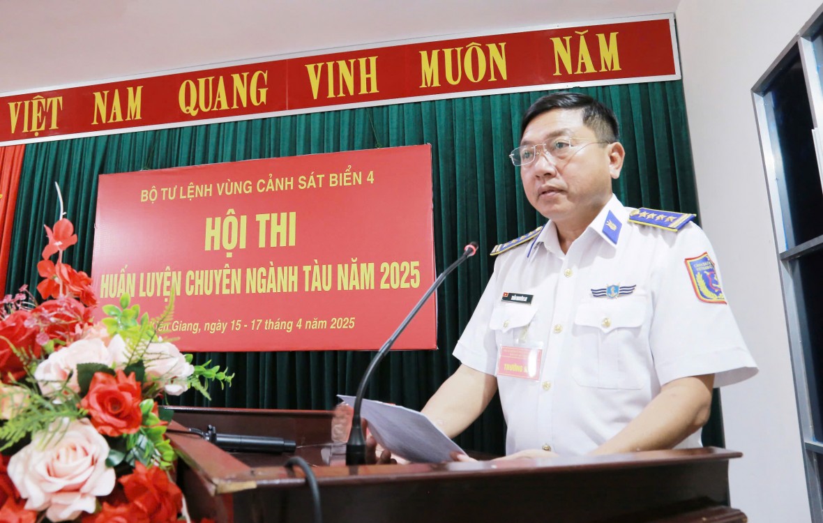 Bộ Tư lệnh Vùng Cảnh sát biển 4 tổ chức Hội thi huấn luyện chuyên ngành tàu