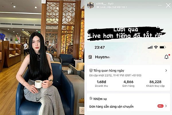 Tiktoker Chu Thanh Huyền chia sẻ hình ảnh trên nền tảng mạng xã hội.