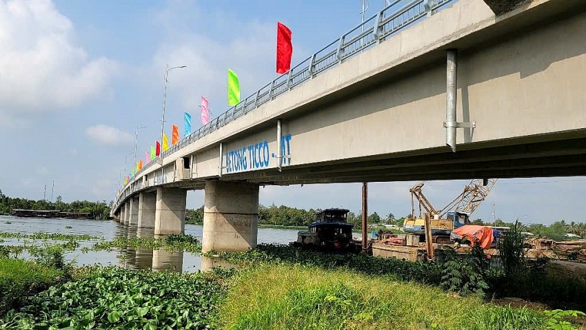 Tiền Giang: Thông xe cầu Tân Phong với tổng mức đầu tư hơn 239 tỷ đồng