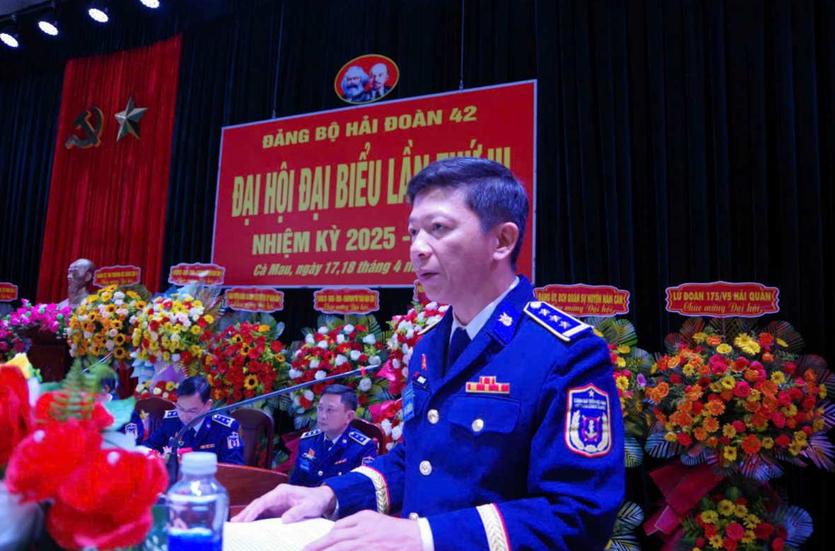 Đại hội Đảng bộ Hải đoàn 42 nhiệm kỳ 2025-2030: Dân chủ - Đoàn kết - Kỷ cương - Đổi mới