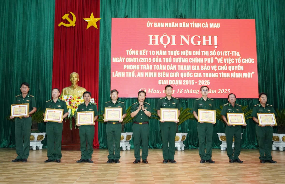 Cà Mau đạt nhiều thành tựu trong phong trào bảo vệ lãnh thổ, an ninh biên giới quốc gia