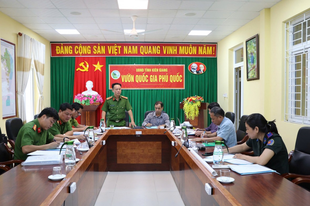Công an tỉnh Kiên Giang kiểm tra toàn diện công tác phòng cháy, chữa cháy rừng tại Phú Quốc