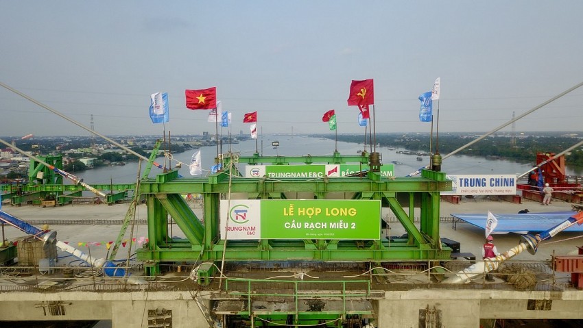 Hợp long cầu Rạch Miễu 2 trước 4 tháng so với chỉ đạo của Thủ tướng Chính phủ