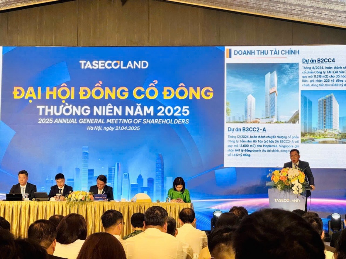 Đại hội cổ đông Taseco Land năm 2025: Đặt nền móng cho chu kỳ tăng trưởng mới Đại hội cổ đông Taseco Land năm 2025: Đặt nền móng cho chu kỳ tăng trưởng mới