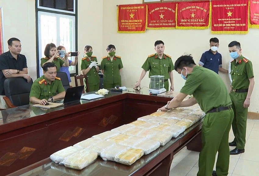 Số lượng ma túy bị cơ quan công an thu giữ