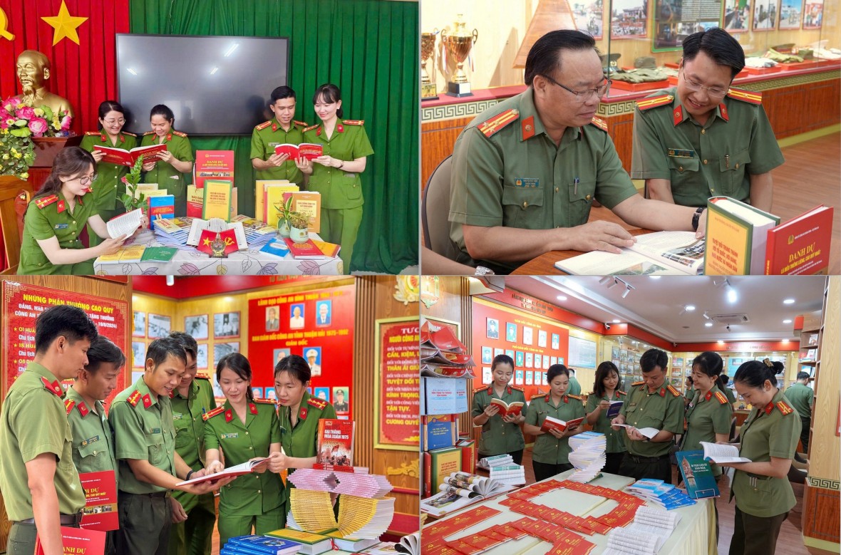 Công an tỉnh Bình Thuận sôi nổi hưởng ứng Ngày sách và Văn hóa đọc Việt Nam 2025