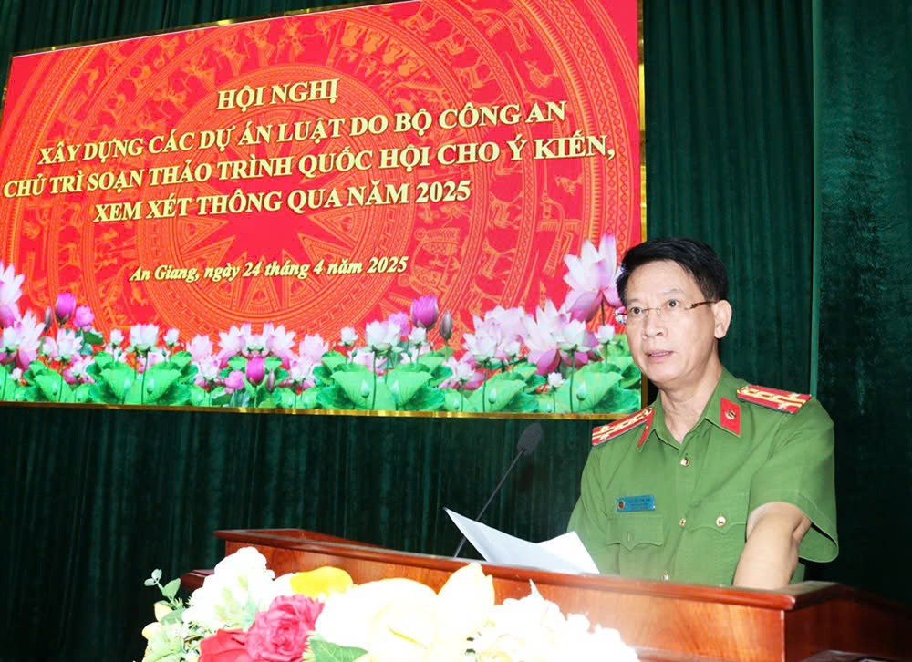 Công an tỉnh An Giang tổ chức ​​​​​​​Hội nghị Xây dựng các dự án luật do Bộ Công an chủ trì soạn thảo trình Quốc hội