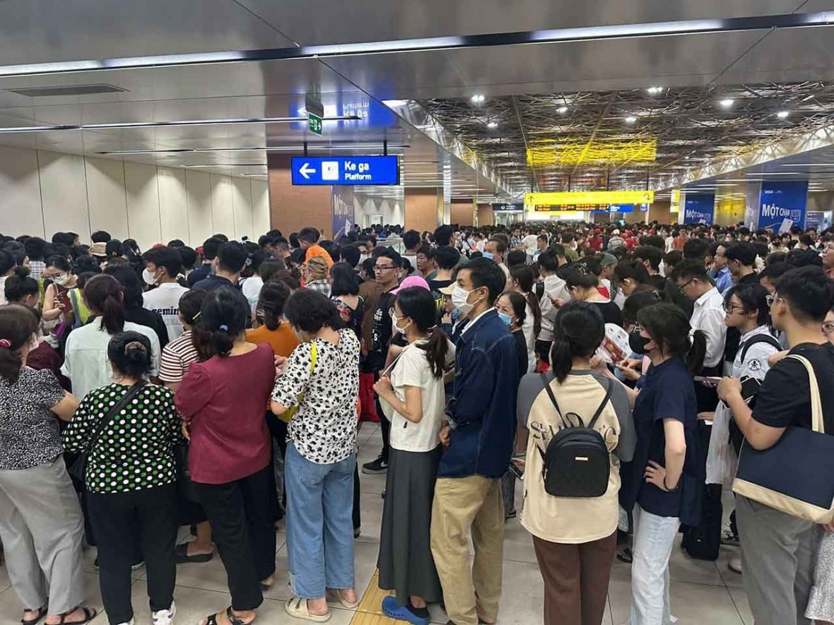 Yêu cầu có phương án phân luồng, tránh chen lấn ở ga metro số 1 dịp lễ 30/4 - 1/5