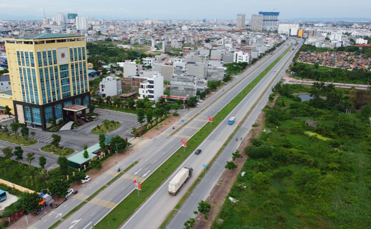 Đường Bùi Viện (hay còn gọi là Đại lộ Đông Tây) sẽ đấu nối với tuyến đường mới 6 làn từ Hải Dương xuống. Ảnh: ND Đường Bùi Viện (hay còn gọi là Đại lộ Đông Tây) sẽ đấu nối với tuyến đường mới 6 làn từ Hải Dương xuống. Ảnh: ND