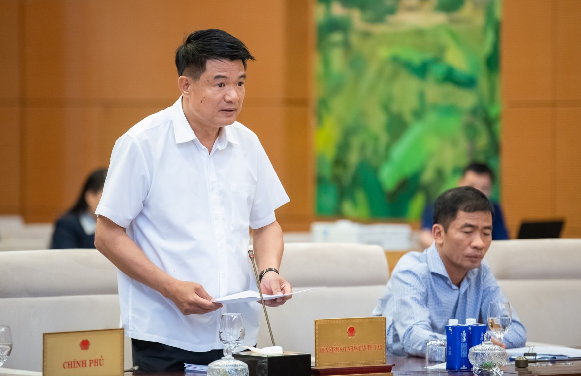 Viện trưởng Viện Kiểm sát nhân dân tối cao Nguyễn Huy Tiến. Ảnh: VGP Viện trưởng Viện Kiểm sát nhân dân tối cao Nguyễn Huy Tiến. Ảnh: VGP