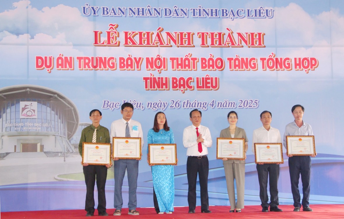 Khánh thành Dự án trưng bày nội thất Bảo tàng tổng hợp tỉnh Bạc Liêu