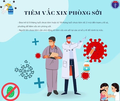 Hà Nội tiếp tục triển khai tiêm vaccine phòng, chống dịch sởi đợt 3.