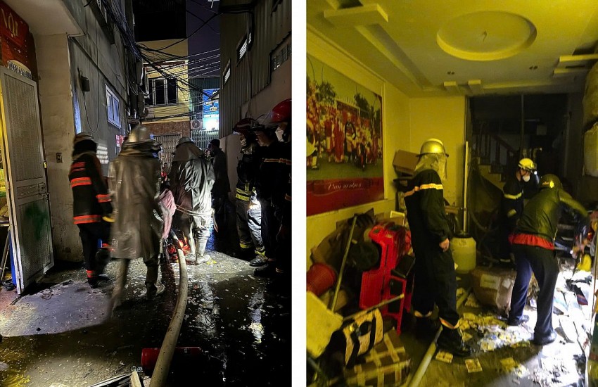 Hiện trường vụ cháy.