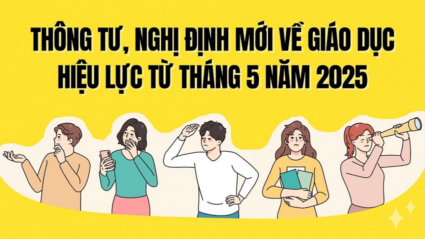 Chính sách giáo dục có hiệu lực từ tháng 5 năm 2025. (Ảnh minh hoạ: Lao động TV)