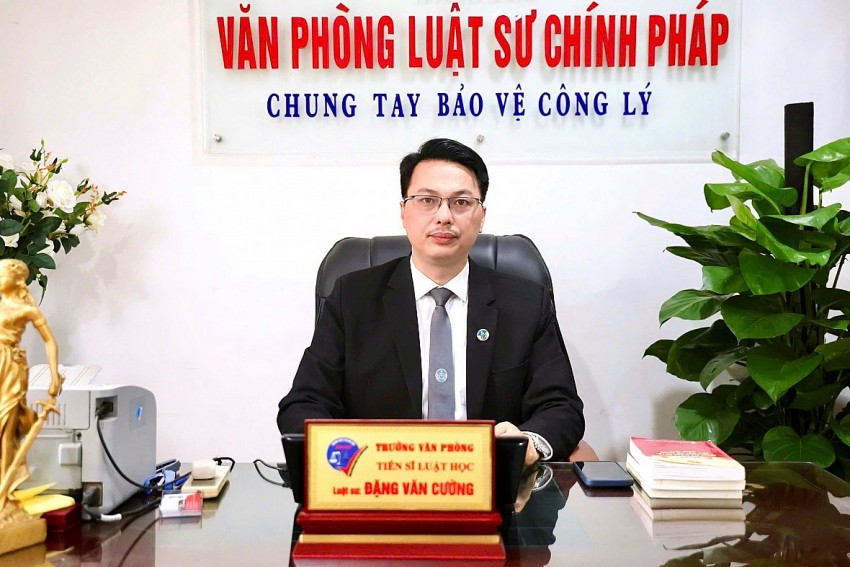 TS.LS Đặng Văn Cường, Trưởng Văn phòng Luật sư Chính pháp, Đoàn Luật sư TP Hà Nội. TS.LS Đặng Văn Cường, Trưởng Văn phòng Luật sư Chính pháp, Đoàn Luật sư TP Hà Nội.