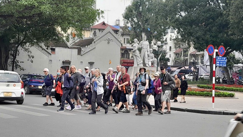 Khách du lịch đến Hà Nội đạt 2.538 nghìn lượt người