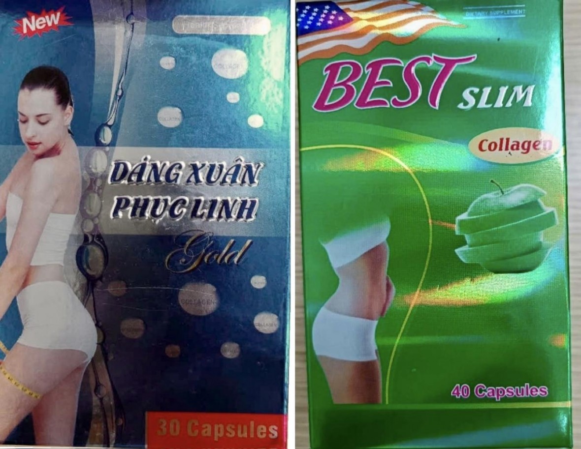 Bộ Y tế yêu cầu gỡ quảng cáo đối với 2 sản phẩm bảo vệ sức khoẻ chứa chất cấm sibutramine. (Ảnh: Cục ATTP)