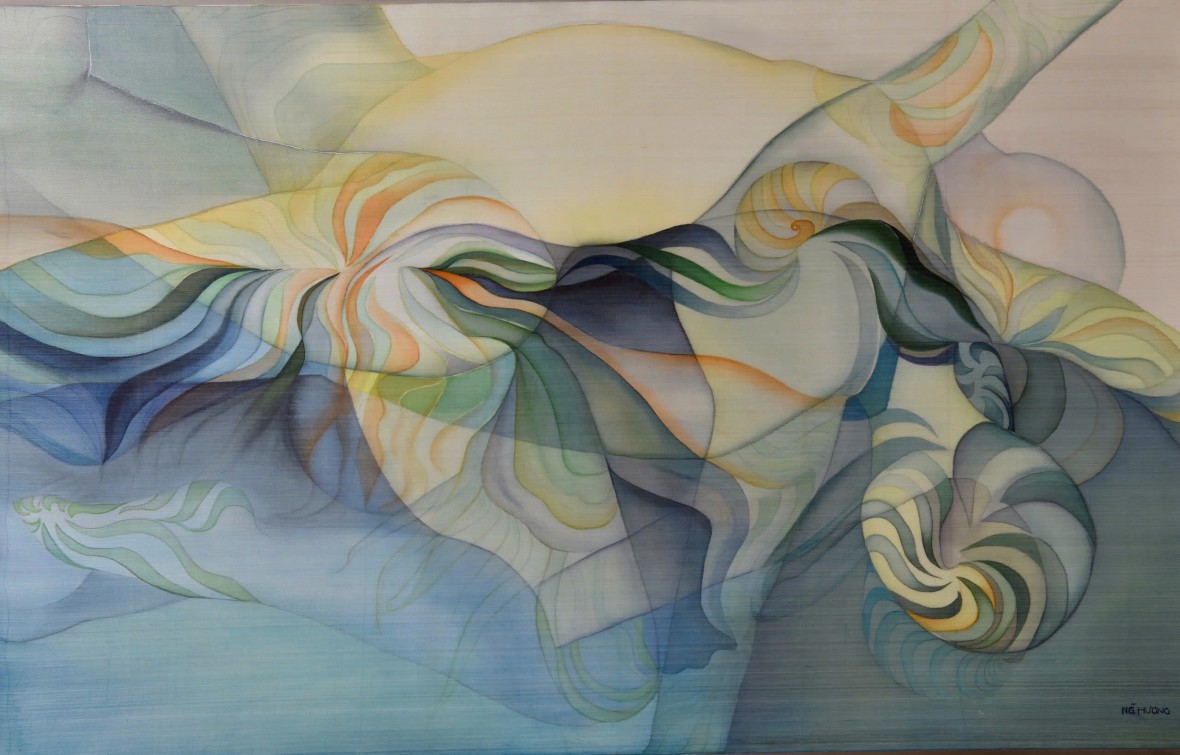 Tranh của Nguyễn Thu Hương. 