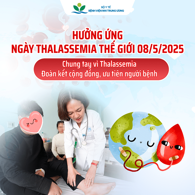 Hưởng ứng Ngày Thalassemia Thế giới (8/5/2025): Đoàn kết cộng đồng, ưu tiên bệnh nhân. (Ảnh minh họa: BV Nhi Trung ương)