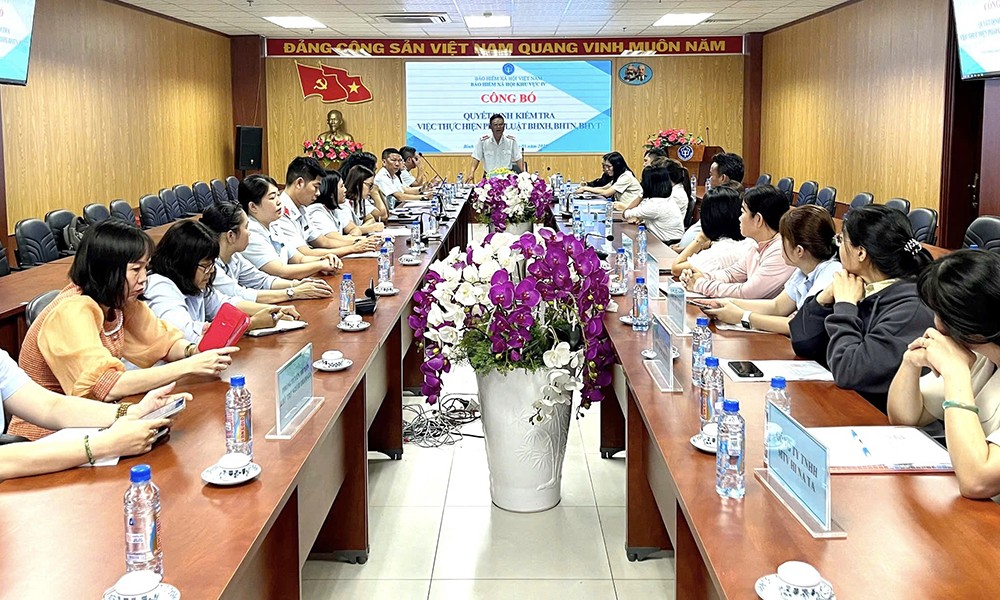 Công bố quyết định kiểm tra tại 12 đơn vị, doanh nghiệp về việc thực hiện pháp luật về BHXH, BHYT, BH thất nghiệp.