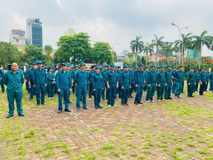 Các chiến sỹ tham gia huấn luyện năm 2025.