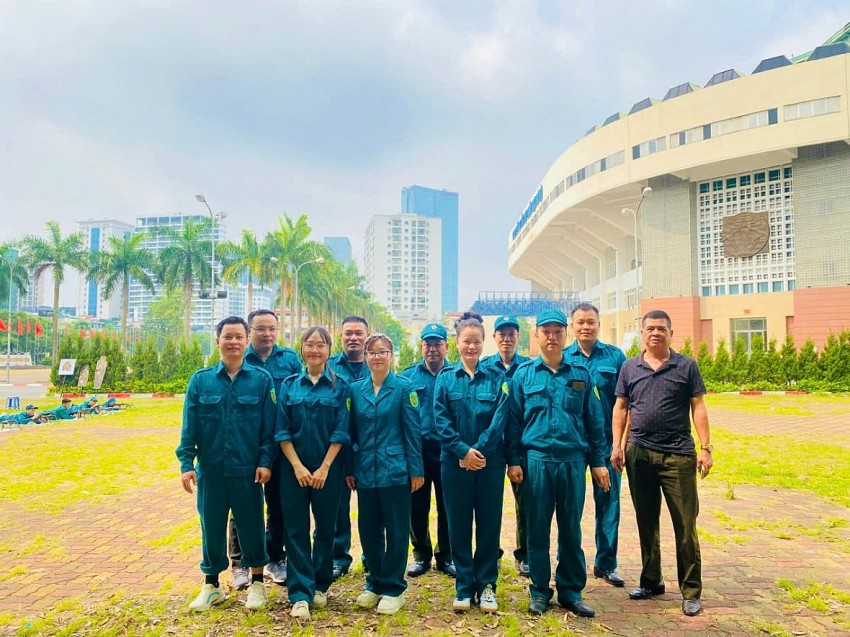 Cán bộ, viên chức Bộ Tư pháp tham gia huấn luyện tự vệ năm 2025.