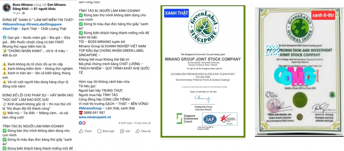 tài khoản mạng xã hội Facebook có tên Boss Minano (được cho là của ông Hoàng Đức Chung – Giám đốc Công ty CP Minano Group tài khoản mạng xã hội Facebook có tên Boss Minano (được cho là của ông Hoàng Đức Chung – Giám đốc Công ty CP Minano Group