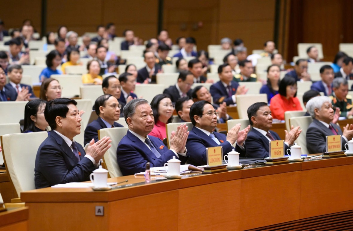 Lãnh đạo Đảng, Nhà nước và các đại biểu Quốc hội dự kỳ họp thứ 9 Quốc hội khóa XV Lãnh đạo Đảng, Nhà nước và các đại biểu Quốc hội dự kỳ họp thứ 9 Quốc hội khóa XV