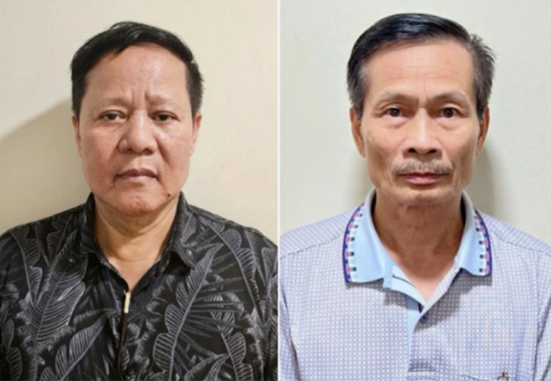 Hai bị can Đoàn Văn Huấn và Nguyễn Văn Chính, lãnh đạo Công ty Thái Dương. Hai bị can Đoàn Văn Huấn và Nguyễn Văn Chính, lãnh đạo Công ty Thái Dương.