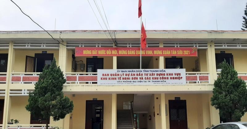 Ban quản lý dự án đầu tư xây dựng khu vực khu kinh tế Nghi Sơn và các khu công nghiệp Thanh Hóa. Ban quản lý dự án đầu tư xây dựng khu vực khu kinh tế Nghi Sơn và các khu công nghiệp Thanh Hóa.