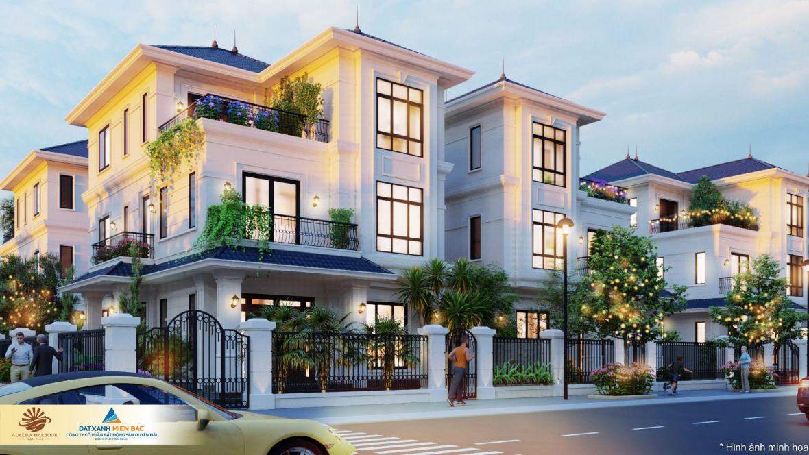 Hình 3D phối cảnh biệt thự tại dự án Aurora Harbour Nam Hải Hình 3D phối cảnh biệt thự tại dự án Aurora Harbour Nam Hải