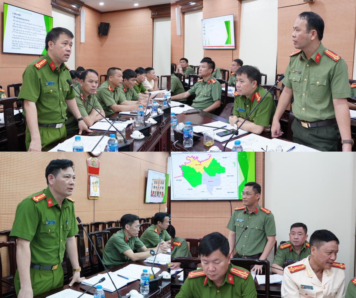 Đại diện nguyên chỉ huy Công an cấp huyện phát biểu ý kiến. Đại diện nguyên chỉ huy Công an cấp huyện phát biểu ý kiến.