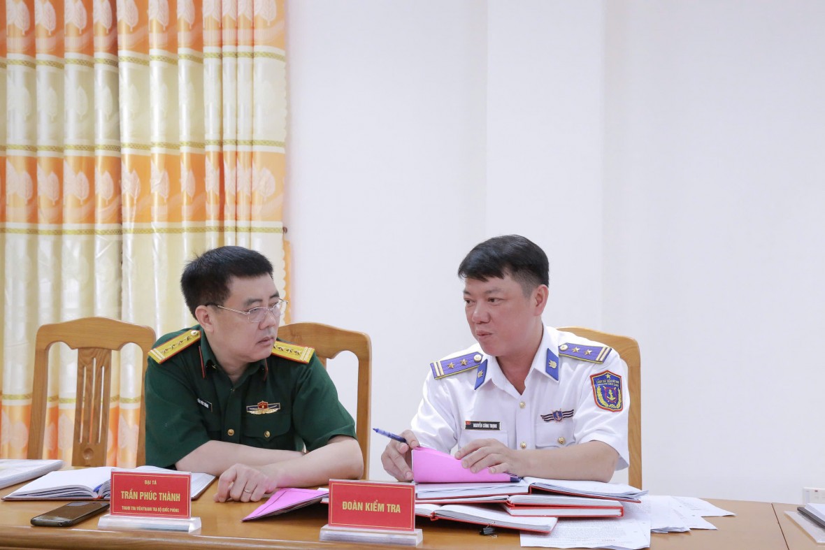 Bộ Quốc phòng kiểm tra kết quả thực hiện công tác 1389 BTL Vùng Cảnh sát biển 4 và vùng Tây Nam Bộ