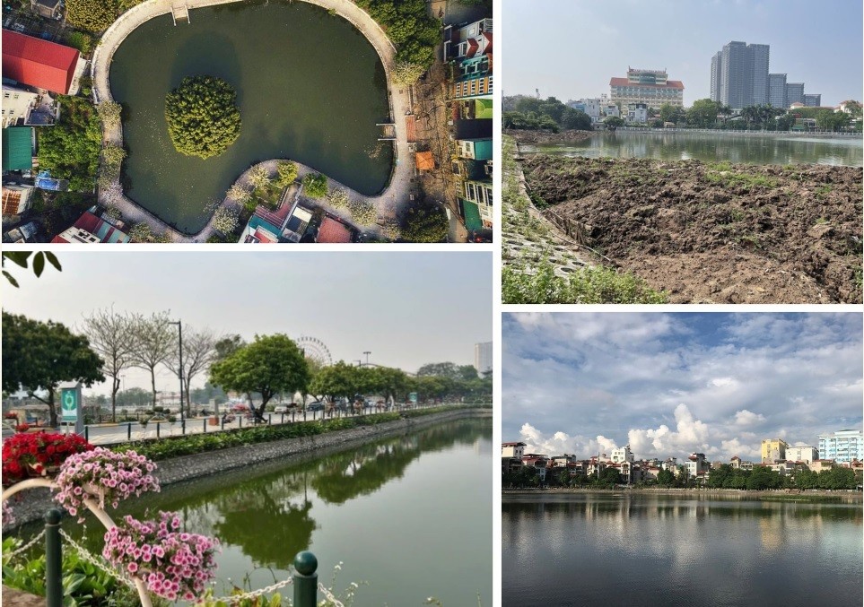 Toàn TP Hà Nội có hơn 3.500 hồ, ao, đầm thuộc diện không được san lấp. (Ảnh minh hoạ: MT&CS)