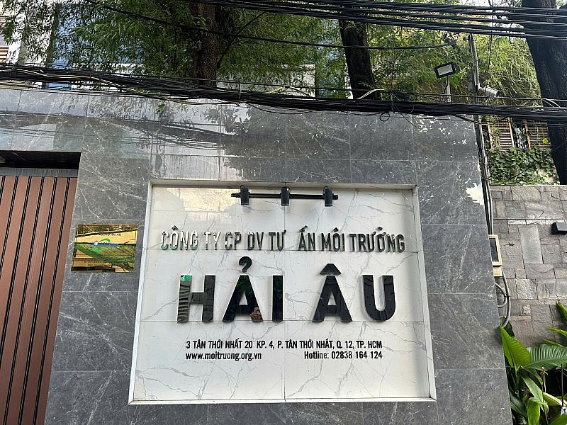 Trụ sở Công ty Cổ phần DVTVMT Hải Âu. Ảnh:CAND