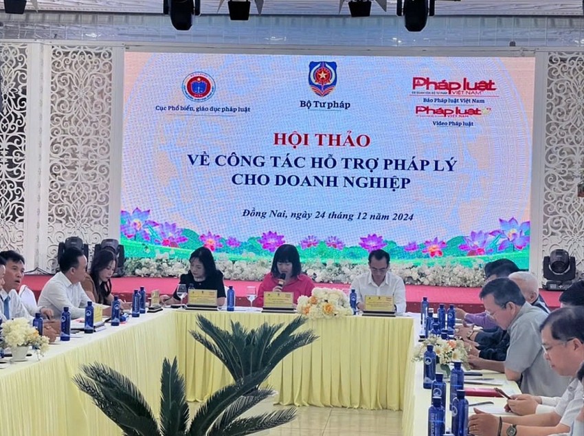Cục Phổ biến, giáo dục pháp luật phối hợp Báo Pháp luật Việt Nam tổ chức nhiều hội thảo hỗ trợ pháp lý cho doanh nghiệp tại Đồng Nai.