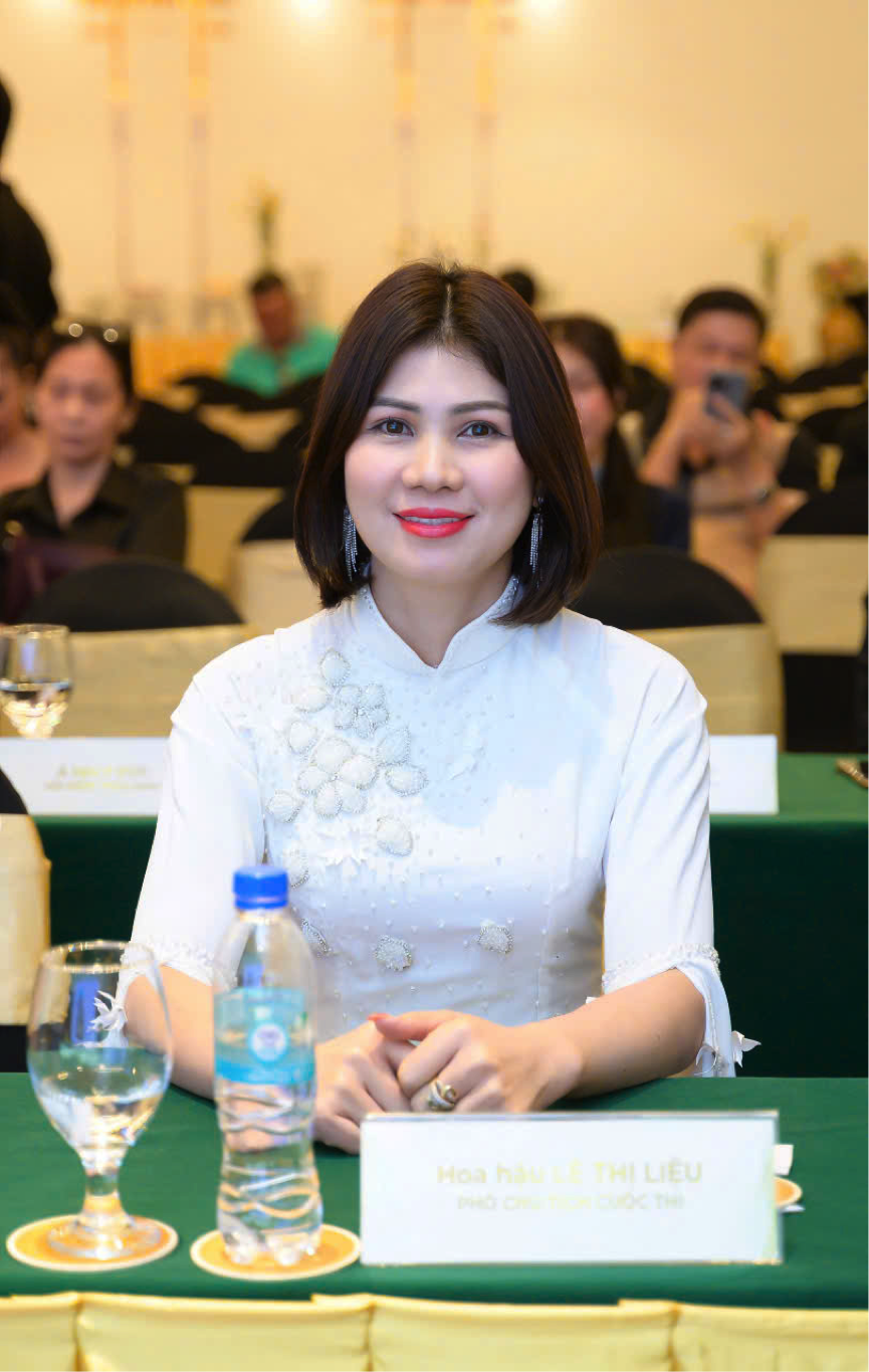 Hoa hậu Lê Liệu - Phó chủ tịch cuộc thi.