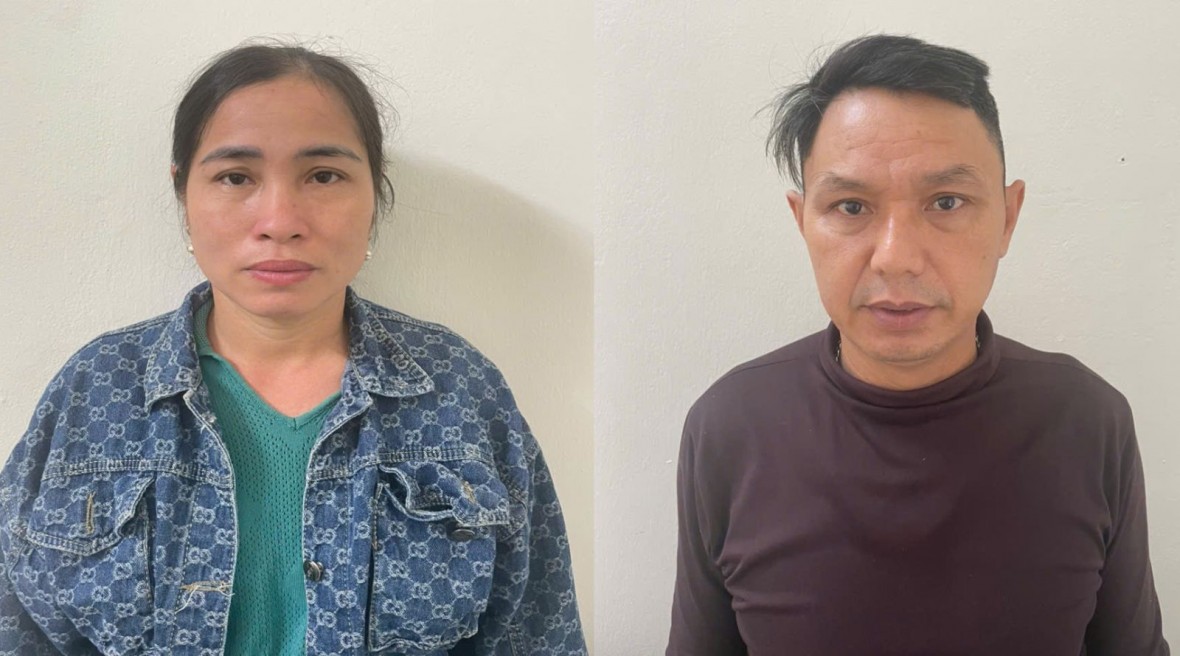 đôi vợ chồng bị khởi tố. (Ảnh: CATH)