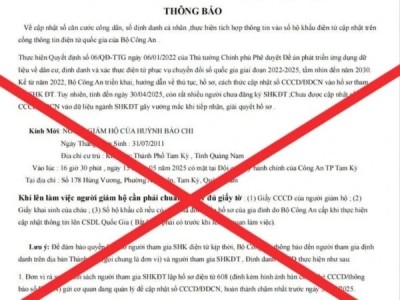 Văn bản giả mạo của các đối tượng nhằm lừa đảo, chiếm đoạt tài sản. 