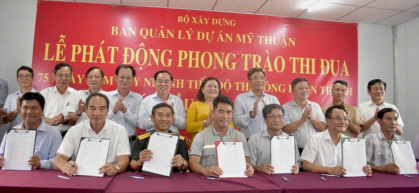 75 ngày đêm đẩy nhanh tiến độ thi công hoàn thành dự án cầu Rạch Miễu 2 75 ngày đêm đẩy nhanh tiến độ thi công hoàn thành dự án cầu Rạch Miễu 2