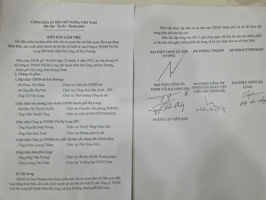 Quảng Ninh: Khắc phục tình trạng nổ mìn, phá đá gây khói bụi trước phản ánh của người dân